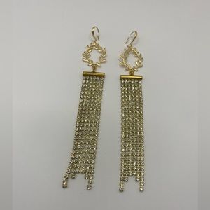 Handmade Earrings in gold color, made by me